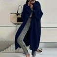 thumbnail image 2 of Stichou Womens Long Cardigan Sweater Fall Chunky Knit Oversized Open Front Warm Coats Casual Duster Coat with Pockets Navy XL, 2 of 4