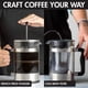 thumbnail image 2 of Primula Cafetera 2 en 1, prepara café prensado francés y café frío en una sola cafetera, mango de agarre cómodo, jarra de vidrio duradera, tamaño perfecto para 6 tazas, 2 of 5