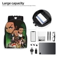 thumbnail image 4 of The Boondocks Backpack, Large Capacity Travel Bookbag, Durable Water-Resistant Laptop Backpack For Work, College, And Daily Use, 16.1x11.8x6.5 Inch, 4 of 8