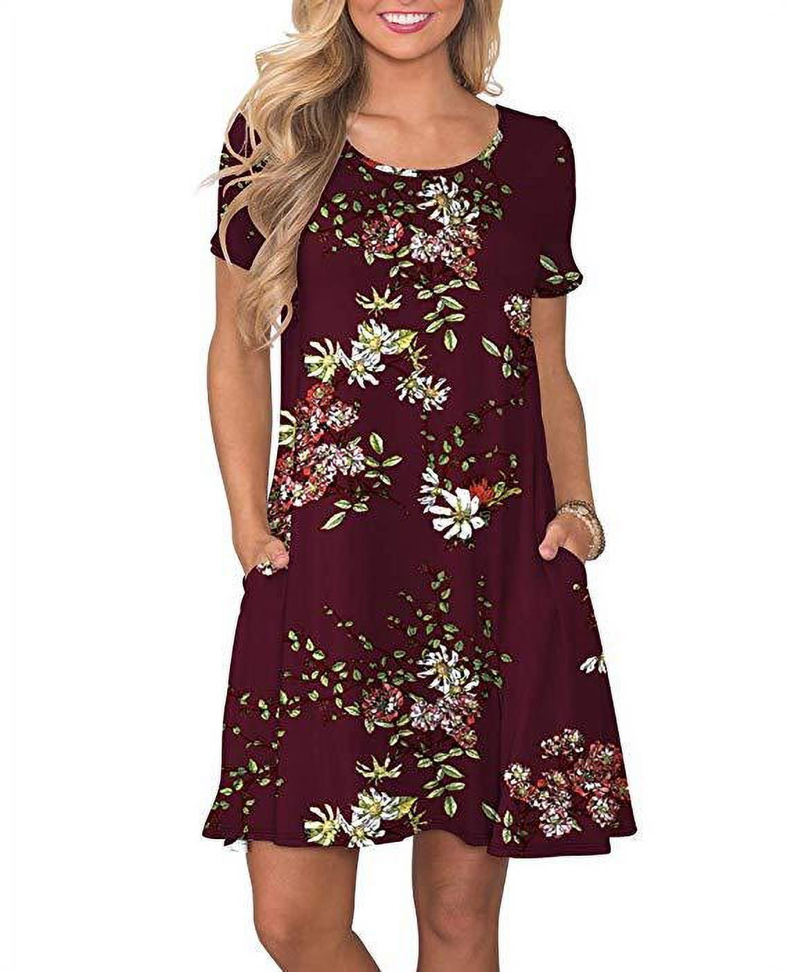 Initial Clearence Womens Casual Long Sleeve Knee Length Belted Dress with Pockets