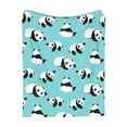 thumbnail image 2 of VOAVEKE Summer Lightweight Soft Flannel Blanket, Bed Blankets Queen Size, Cute Pandas Blanket Flannel Nap Blanket Sofa Bed Cover Blanket Soft Blanket Light And Comfortable Suitable For Sofa Bed And, 2 of 5