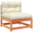 thumbnail image 4 of vidaXL Garden Sofa Set Wax brown, Cream, 4 of 10