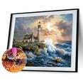 thumbnail image 5 of Cuadros Decorativos Faro redondo DIY taladro completo diamante pintura bordado Kits costura conjunto punto de cruz mosaico arte artesanía decoración del hogar regalo DQrwqpou Nuevos Originales, 5 of 5