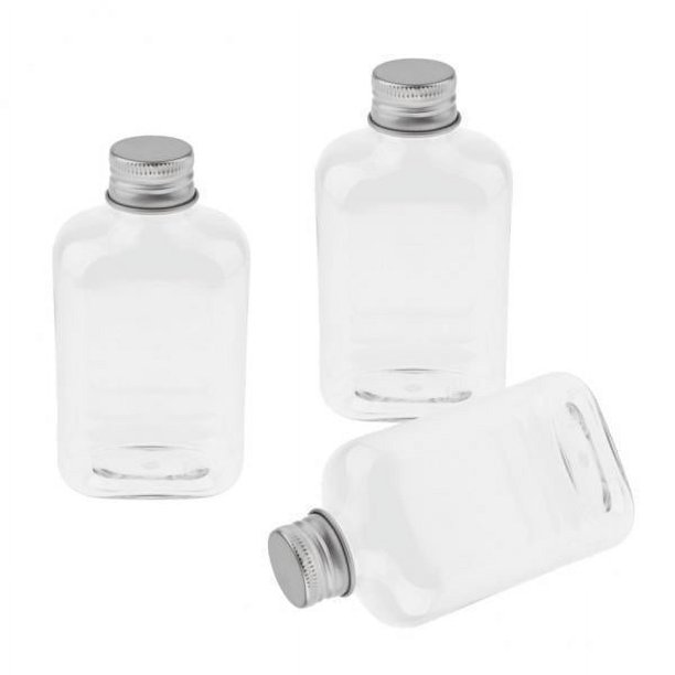 4x 3x 150mL Contenedores Recargables para Viajes, Botellas Cosméticas Exprimibles de Plástico con Tapas para S,s, Acondicionadores, Aceites Esenciales 4 piezas