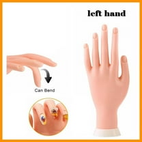 Brand New Manicurist Training Practice Hand Model Fake Nails Bendable Fingers