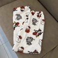 thumbnail image 3 of Pantalones de pijama de franela suave con dibujos animados de Hello Kitty de Sanrio para mujer, pantalones casuales estéticos Y2k, pantalones de casa de felpa bonitos, otoño e invierno, 3 of 5