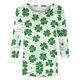thumbnail image 5 of TaTaai Fashion Women's Printed Round Neck 3/4 Sleeve T-shirt Fashionable Blouse Tops Gift, 5 of 5