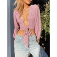 thumbnail image 3 of SAYOO Blusa de flores de verano para mujeres SAYOO moda, 3 of 4