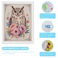 thumbnail image 3 of Diamond Art Kit for Adults, Owl Floral Art Nouveau Style Diamond Painting for Adults Beginners, 5D DIY Diamond Art Painting Kits, Colorful Diamond Painting Craft for Home Decor 12x16, 3 of 7