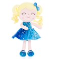 thumbnail image 3 of Gloveleya Doll Baby Dolls Soft Doll Baby Girl Gifts Curly Hair Hot Stamping Blue Star Dress Spring Girl 12inches, 3 of 5