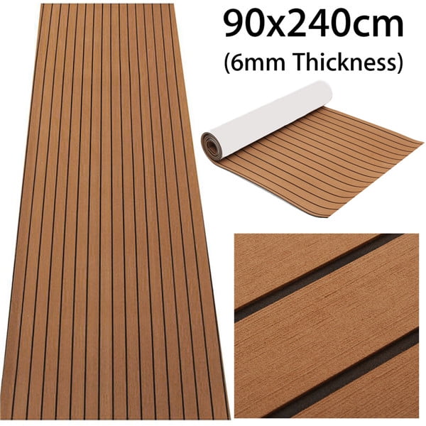 12 Colors 94''x35'' / 91''x35'' Marine Yacht Boat & RV Flooring Sheet Teak EVA Foam Synthetic Self-Adhesive Non-slip Mat 6mm Thicknes 12 Colors 94''x35'' / 91''x35'' Marine Yacht Boat & RV Flooring Sheet Teak EVA Foam Synthetic Self-Adhesive Non-slip Mat 6mm Thicknes