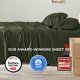 thumbnail image 2 of Juego de sábanas Bedsure, tamaño king, rayón, bambú, color verde oliva, 2 of 6