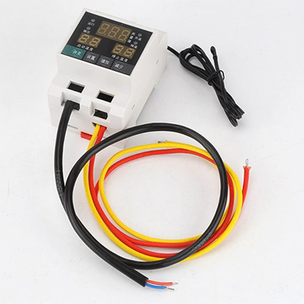 Thermostat Temperature Controller with Memory Function Triple Display