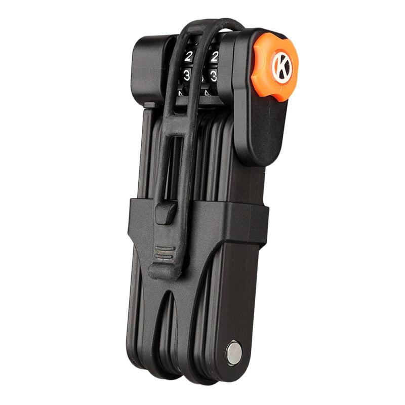 Bike Folding Lock, Heavy Duty, 8 Joints Chain Lock with Storage Bracket