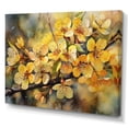 thumbnail image 2 of DESIGN ART Designart "Yellow Green Apple Tree Melody" Floral Apple Tree Canvas Prints 32 in. wide x 24 in. high, 2 of 5