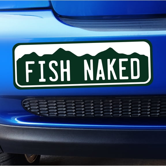Large - Colorado Fish Naked Bumper Sticker
