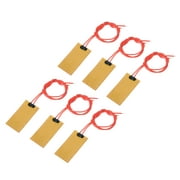 Heater Film Heating Plate, 12V 7W Polyimide Heat Pad, Adhesive PI Heater Elements Film 50mmx25mm, Pack of 6