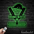 thumbnail image 3 of Handmadetneonsign Cricket Medal Hanger Metal Wall Art Light, Cricket Player Metal Sign Wall Decor, Sport Metal Decor 46061, 3 of 5