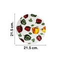 thumbnail image 5 of Juego 4 Platos Galerias El Triunfo Ceramica Blanca Diseño Chiles Morrones 21.5cm, 5 of 5