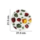 thumbnail image 5 of Juego 4 Platos Galerias El Triunfo Ceramica Blanca Diseño Chiles Morrones 21.5cm, 5 of 5