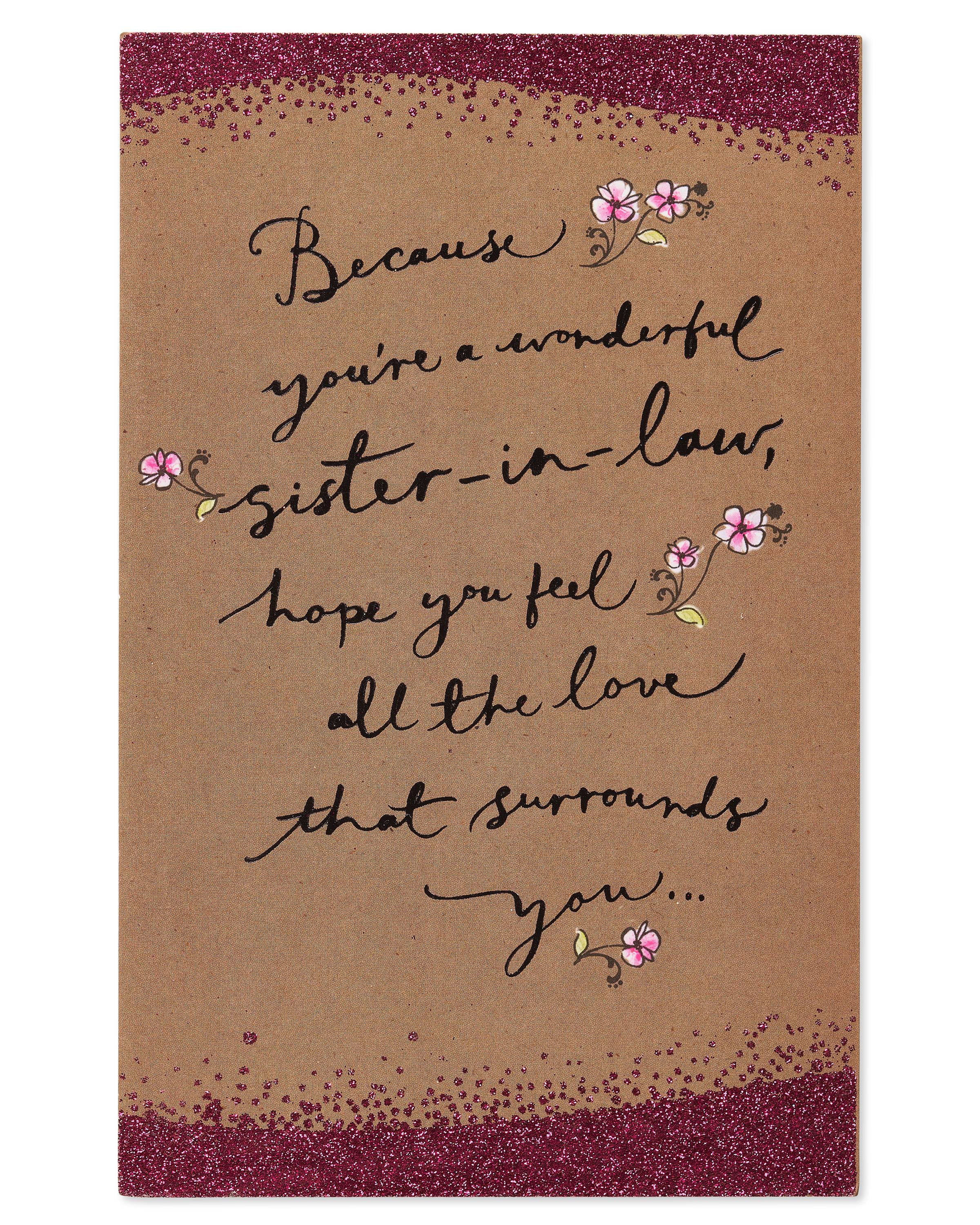 Happy Birthday Card For Sister In Law American Greetings Beautiful Year Birthday Card For Sister-In-Law -  Walmart.com
