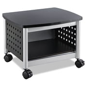 Safco Products Scoot Underdesk Printer Stand , Black, Powder Coat Finish, Swivel Wheels for Mobility