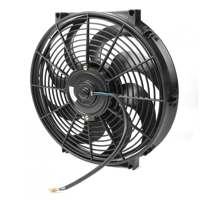 Ventilador de refrigeración del radiador Conjunto de ventilador de refrigeración de radiador eléctrico delgado de 14 pulgadas piezas universales de 12V con kit de montaje ANGGREK Otros