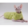 thumbnail image 1 of Hairless Cat Clothes Soft Warm Cat Hoodie for Sphynx Cats,Devon Rex, Cornish,Peterbald, 1 of 5