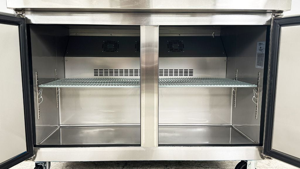 48 in. Commercial ETL NSF Undercounter Refrigerator 12.3 Cu.Ft. Cold Prep Table, Under Counter Refrigerator Cooler in Stainless Steel