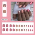 thumbnail image 2 of Fofosbeauty 24pcs Press on False Nails Tips, Square Fake Acrylic Nails, Rose Yellow, 2 of 9