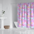 thumbnail image 2 of Pink Butterfly Pattern Shower Curtain 84"x72" ,Bathroom Decorative Shower Curtains Set with 12 Hooks,Modern Waterproof Washable Shower Curtain, 2 of 6