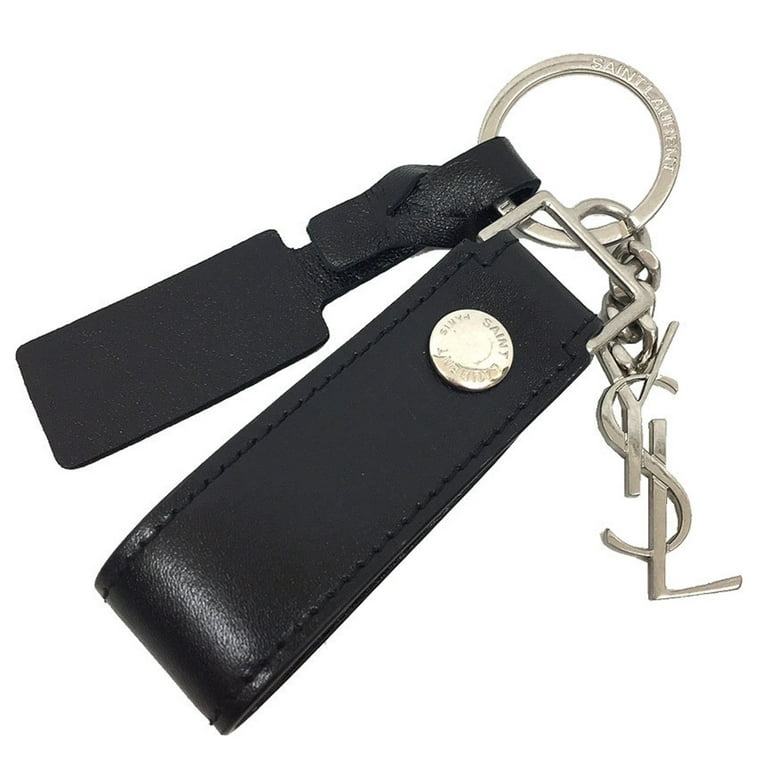Yves Saint Laurent Logo Keychain - Black Keychains, Accessories