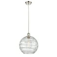 thumbnail image 3 of Innovations Lighting  Ballston Athens Deco Swirl - 1 Light 12" Cord Hung Mini Pendant Polished Nickel, 3 of 5