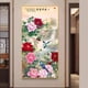 thumbnail image 2 of Pintura decorativa de flores de peonía rica, pintura para pasillo, placa vertical para colgar, pintura de paisaje, decoración del hogar, 2 of 5