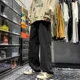 thumbnail image 3 of Pantalones vaqueros para hombre con cruces, pantalones vaqueros para hombre, pantalones de pierna ancha, ropa de calle, estampado de estrellas, holgados, estéticos, estilo Harajuku, de diseñador, tall, 3 of 5