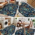 thumbnail image 5 of Abstract Butterfly Area Rugs 2.7'x5', Washable Small Throw Rugs for Kitchen Bedroom, Botanical Watercolor Moon Stars Leaf Indoor Outdoor Rug Non-Slip Low Pile Carpet Runner Reversible Floor Mats, 5 of 8