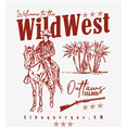 thumbnail image 2 of Wild West Cowboy Adult White Crew Neck Short Sleeve Tee-Medium, 2 of 6