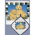 thumbnail image 1 of Golden Retriever Dish Towel And Pot Holder Set, 1 of 1