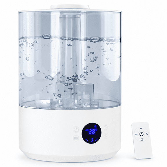 5L Humidifier for Bedroom Large Room with Remote Control, 40H Run Time, 20dB Quiet, Top Fill Ultrasonic Cool Mist Humidifiers for Baby, Plants, Nursery