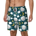 thumbnail image 2 of Fotbe Sweet Dream Lamb Men’s Swim Trunks Quick Dry Swim Shorts Board Shorts with Mesh Lining-3X-Large, 2 of 9