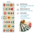 thumbnail image 2 of Pioneer Flower Floral Print Pattern Hot Yoga Mat Towel Non Slip for Hot Yoga - Quick-Drying Yoga Mat Cover with 4 Corner Pockets with Travel Bag - Hot Yoga Towel Non Slip 70"x26", 2 of 6