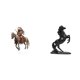 thumbnail image 1 of Adorno De Mesa De Acrílico Con Forma De Caballo Caballero, Colección De Figuras Decorativas Para El Hogar, Resistente Al Agua, Ideal Como Regalo. Escultura De Escritorio Con Base Para, 1 of 8