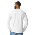 thumbnail image 4 of Gildan Men's Ultra Cotton Long Sleeve Pocket T-Shirt, Rib Collar White Tee Pack of 6, Size S, 4 of 5
