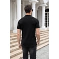 thumbnail image 6 of Iceglad Polo Shirts for Men V Neck Slim Fit Short Sleeve Performance Golf Shirt Knit Soft Tees, 6 of 8
