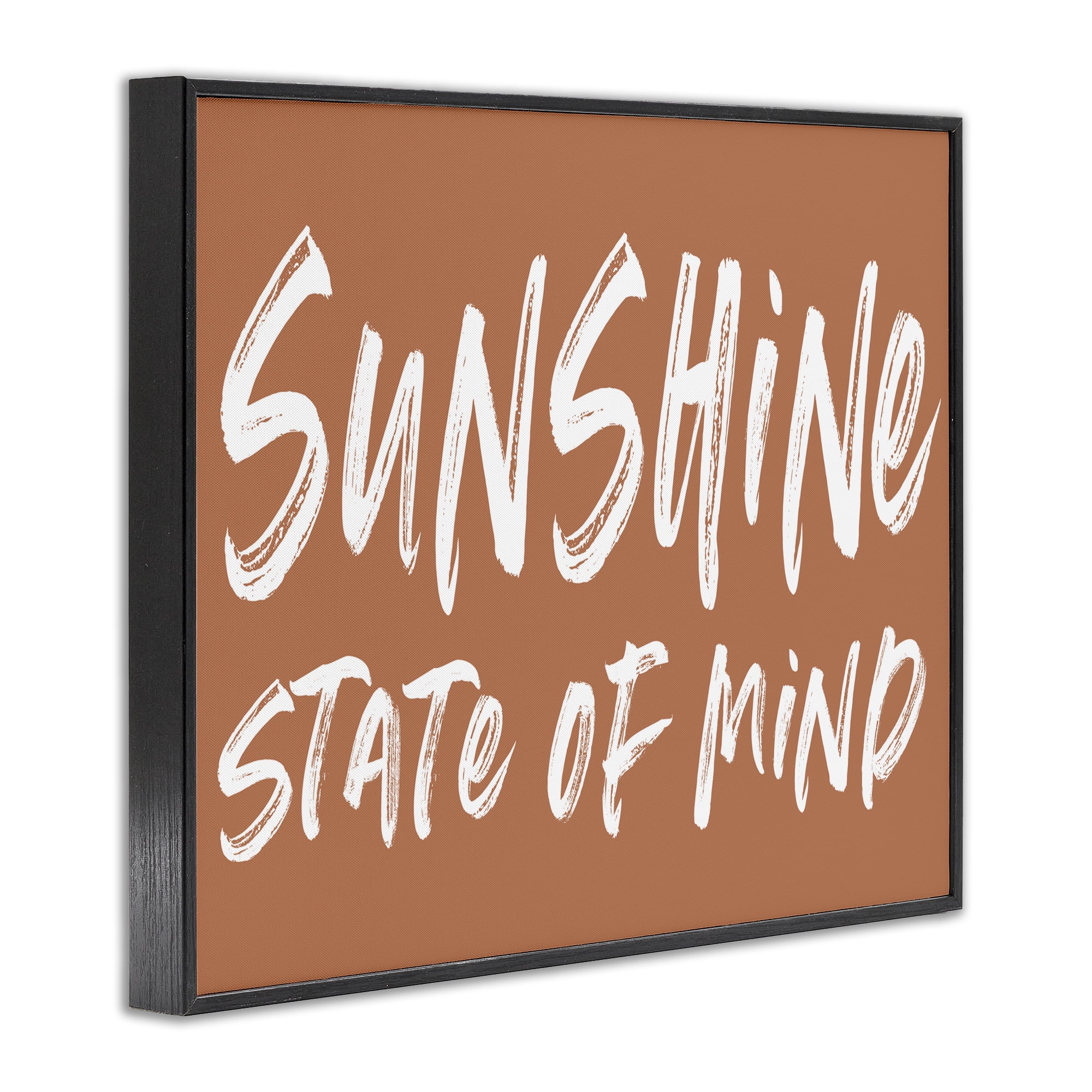 Summery Sunshine State Of Mind Black Framed Giclee Art, design by Lettered and Lined