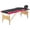 Black and pink, variant on vidaXL Massage Table Foldable Massage Bed Salon Therapy Table 2 Zones Wood