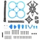 thumbnail image 1 of Marco de bastidor invertido de 2,5 pulgadas, distancia entre ejes de 112 mm, accesorios para drones con ABS para evitar colisiones, anillo de protección para MonsterRC azul, 1 of 8