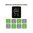thumbnail image 5 of Detector de CO2 en el aire, detector de dióxido de carbono, monitor de CO2 para invernaderos de producción agrícola, color blanco. Modelo: blanco., 5 of 5