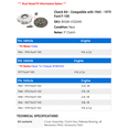 thumbnail image 2 of Clutch Kit - Compatible with 1965 - 1979 Ford F-100 1966 1967 1968 1969 1970 1971 1972 1973 1974 1975 1976 1977 1978, 2 of 2