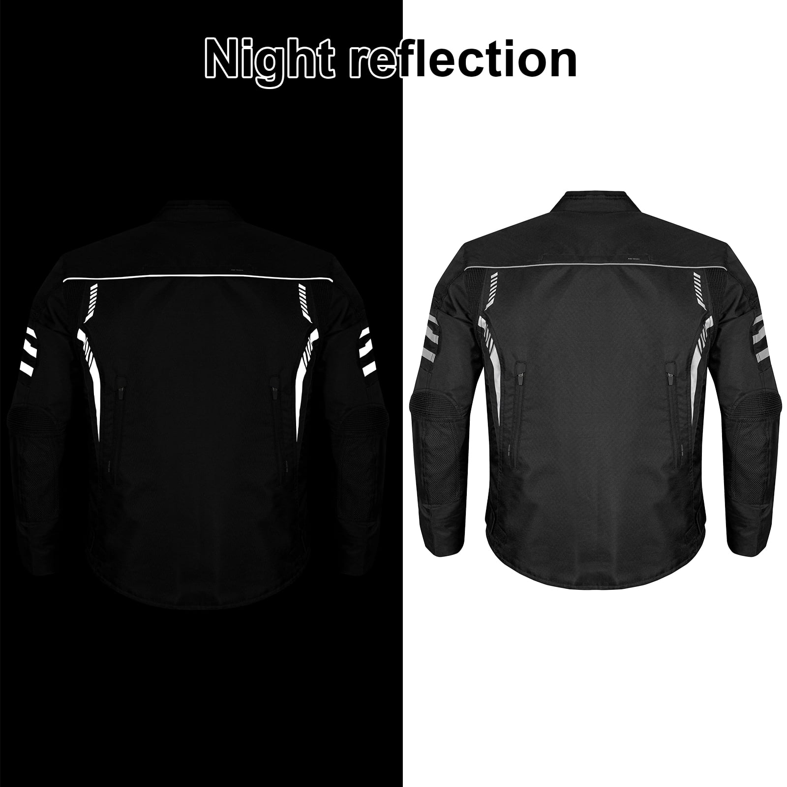 Dream Apparel Men's All-season Motorcycle Jacket for Enduro Dualsport Riding with 600 D polyester, Armor Foam Padding, Visibility